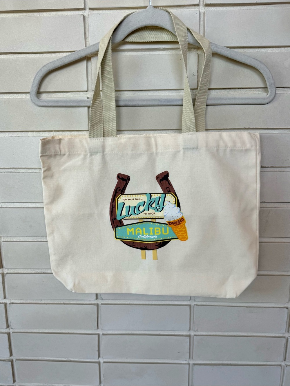Lucky Pit Stop Malibu Canvas Tote * For Your Soul * Malibu Country Mart